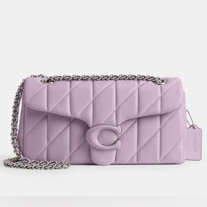NWT Coach Tabby Shoulder Bag 26 With Quilting CP147 In Soft Purple With Dust Bag